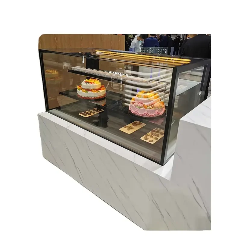Wooden Single-Temperature Floor Standing Bakery Display Rack for Bread and Cake