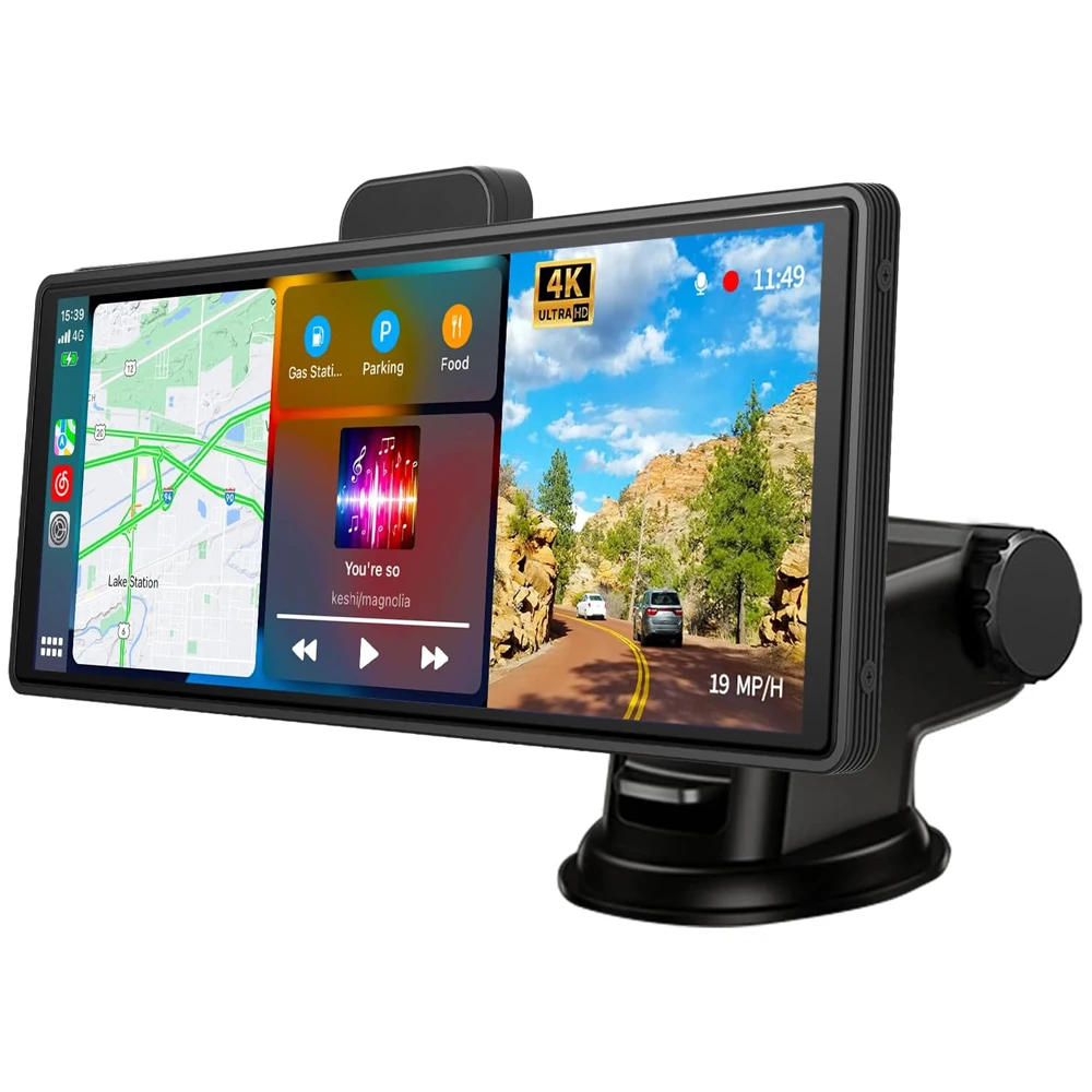 Hot Selling 10.26 Inch Portable Touch Screen Carplay 4K Dash CAM ADAS GPS Wireless Carplay And Android Auto Multimedia Player view 2
