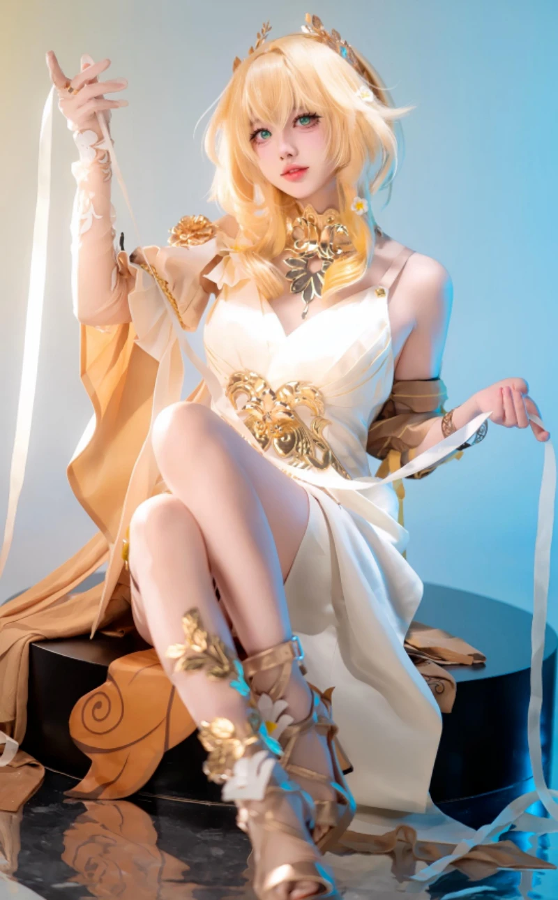 IN STOCK 2025 Game Honkai Star Rail Aglaea Cosplay Costume Full Set Uniform Outfi Aglaea Cosplay Wig Shoes Props Costume disfraz