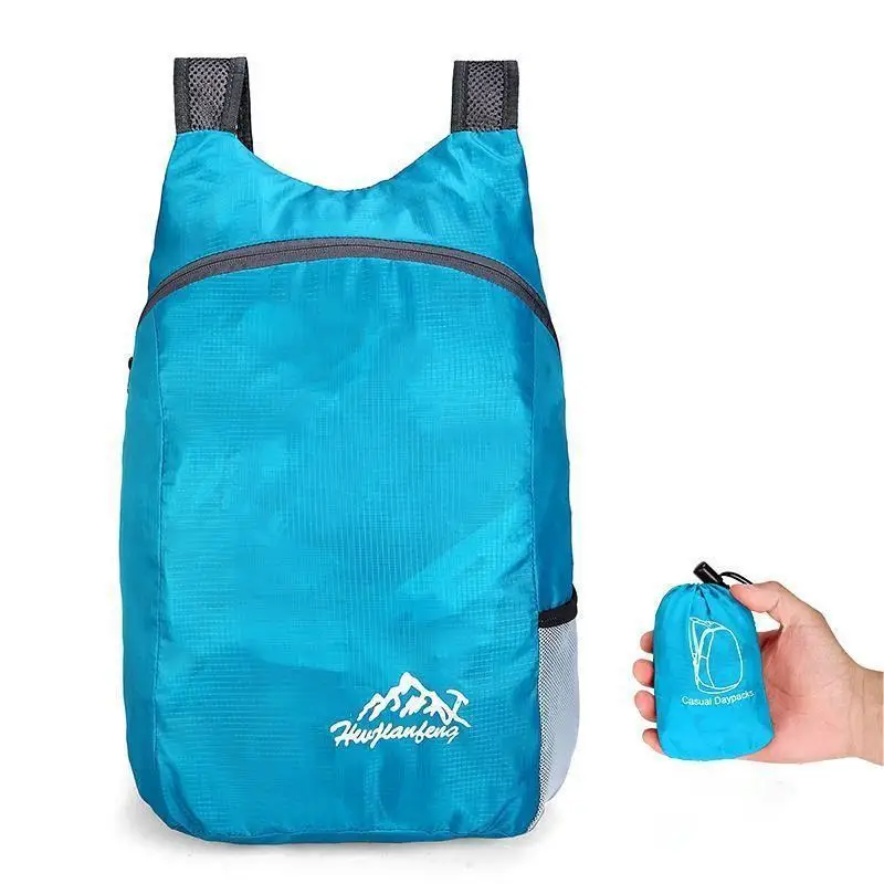 Outdoor folding waterproof travel storage backpack skin backpack ultra light sports bag