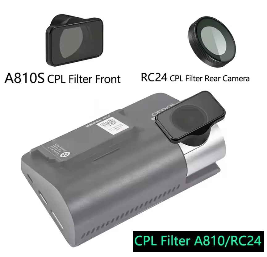 For 70mai CPL Filter Only for 70mai A810 CPL Filter for 70mai RC12 RC24 Rear Camera CPL Filter for 70mai A810s Camer CPL Filter