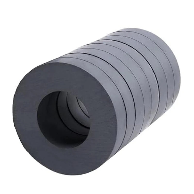 

Large Ceramic Ring Magnet OD100mmx60mmx15mm Industrial Grade 8 Ferrite Magnets with Hole for Science Experiments