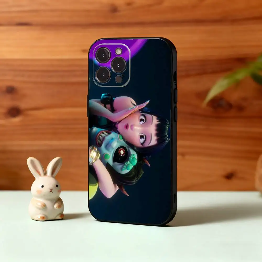 حافظة هاتف D-demons Kpop H-Hunters Tiger لهاتف iPhone 16,15,14,13,12Plus,Pro Max,XS,5G غطاء أسود من السيليكون الناعم
