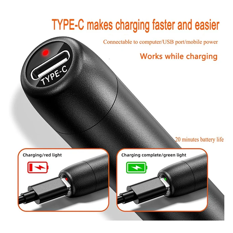 Mini kit de ferro de solda sem fio, caneta de ferro de solda elétrica sem fio USB, ajuste de 3 temperaturas