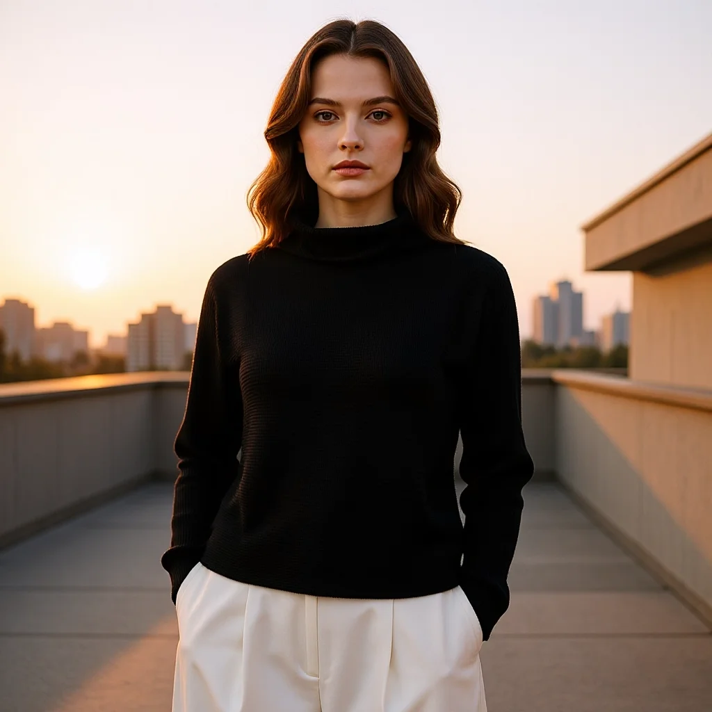 

Miyake Folds 2026 Fall/Winter Corn Kernel Ruffle Top Can Be Worn Underneath The Design Sense of Stacked Collar Loose Pullover