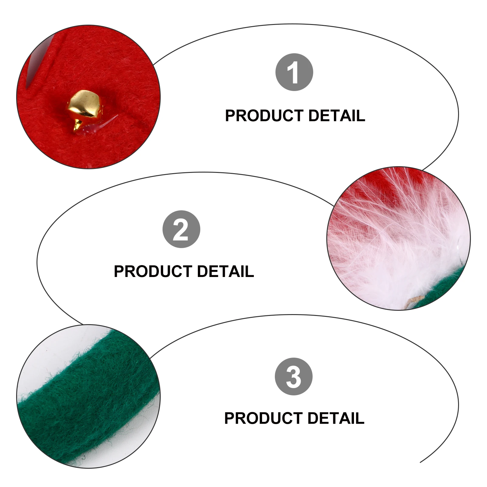 

Рождественская повязка на голову из 3 предметов, очаровательные яркие цвета, костюм для вечеринки, реквизит, обруч для волос для косплея, карнавала, маскарада, женщин (красный)