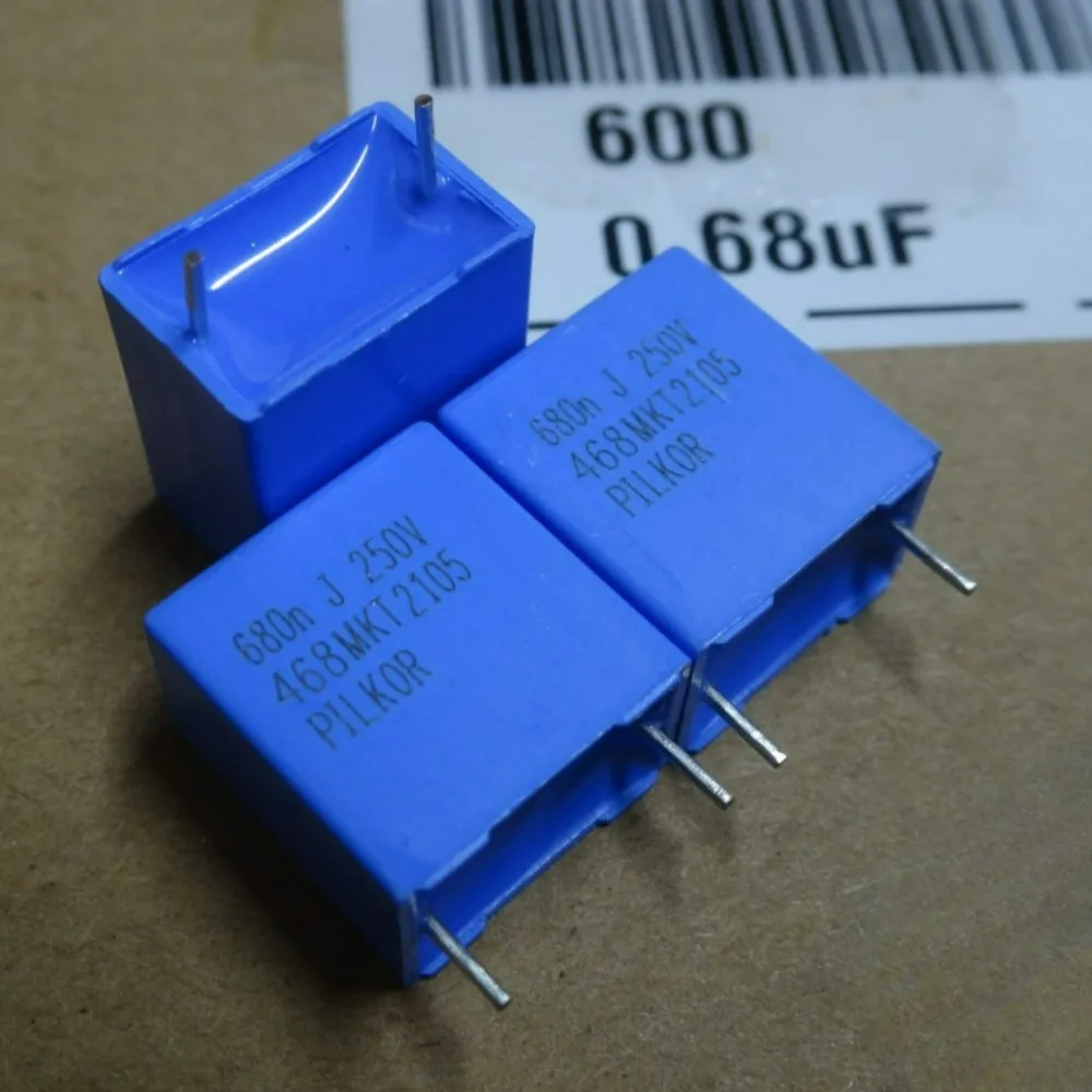 10pcs/lot MKT468 0.68uf 250V 680nf u68 684 J Brand New 10mm Film Capacitor PCMT468S0146
