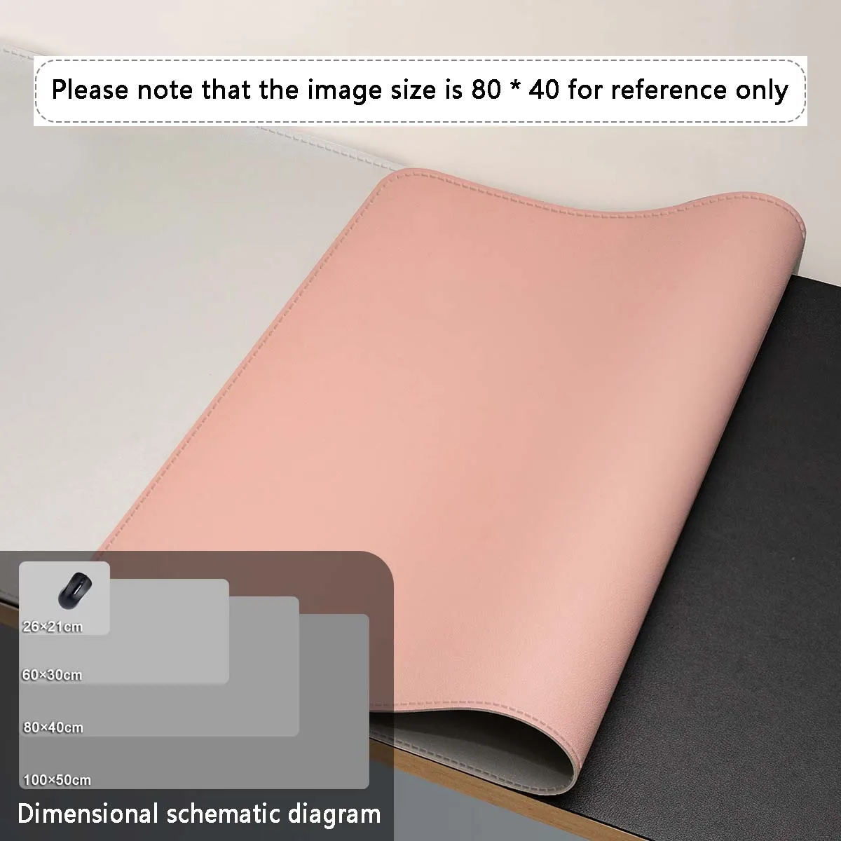 Mauspad Große Größe Büro Schreibtisch Schutz Matte PU Leder Wasserdichte Desktop Tastatur Schreibtisch Pad Gaming Mousepad PC Zubehör