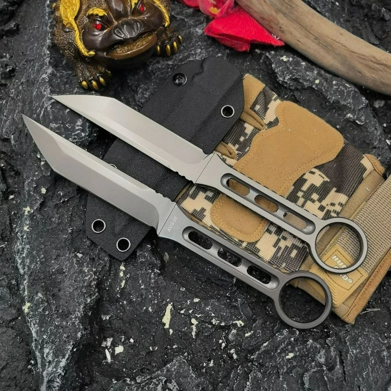 Россия Trskt Necker фиксированный нож с лезвием AUS-10 и оболочкой K многофункциональные ножи edc ежедневный домашний уличный тактический