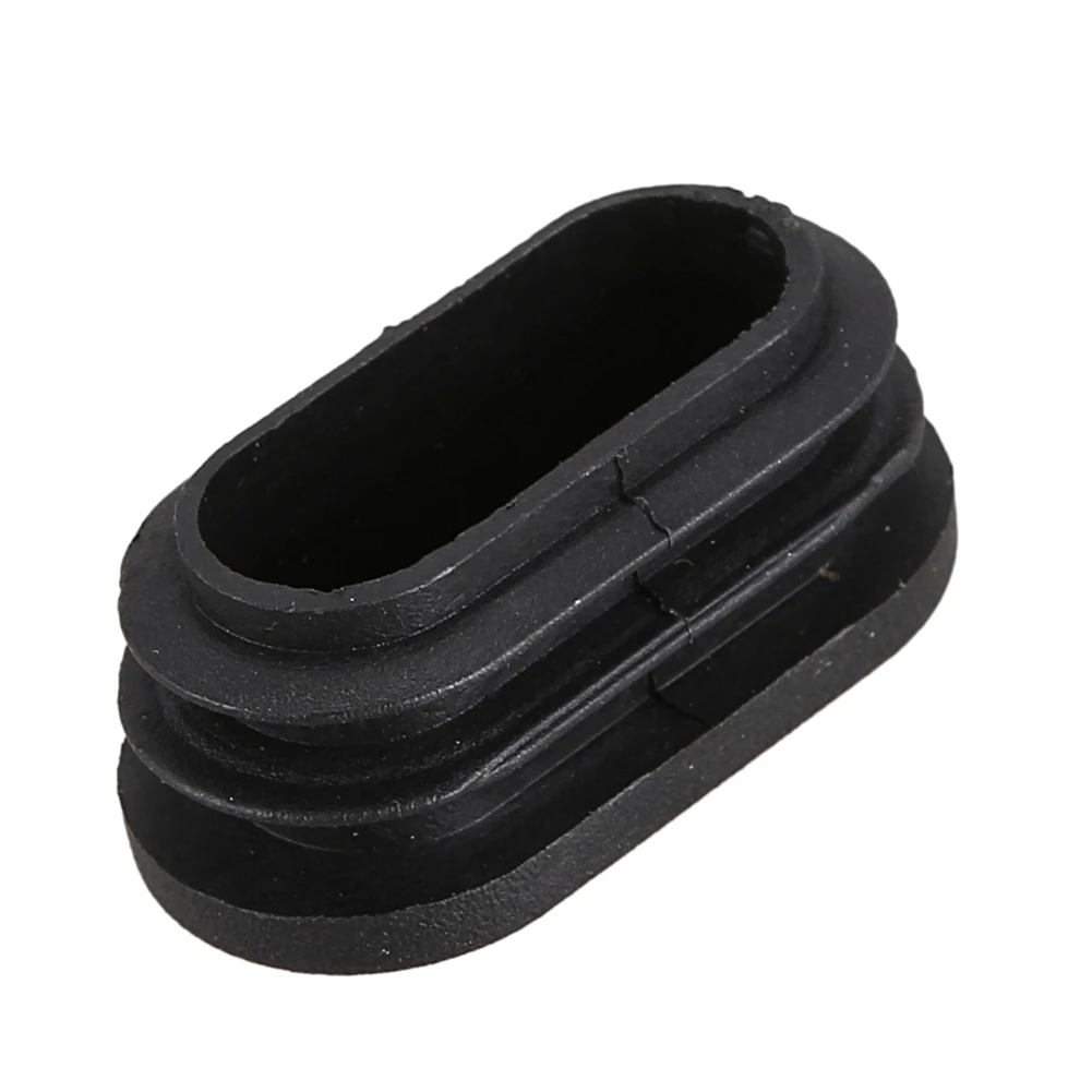 Oval Table Chair Leg Tube Pipe Insert End Cap 40Mm X 20Mm 40Pcs Black