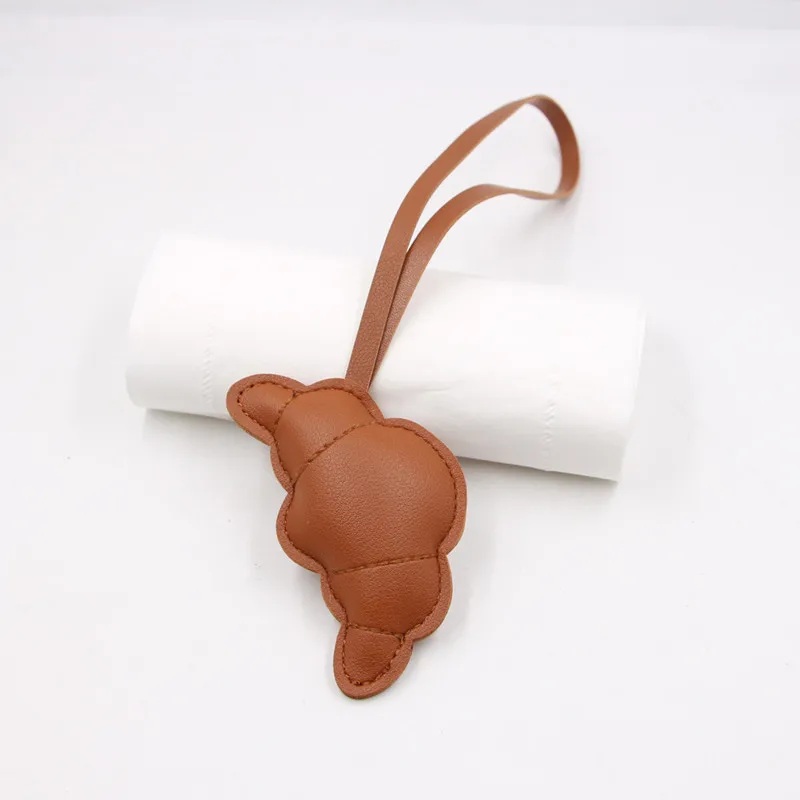 Creative Unique Doughnut Bread Charm Strap Pendant Lanyard Simulated Food Keychain Bag  Parts & Accessories Gift
