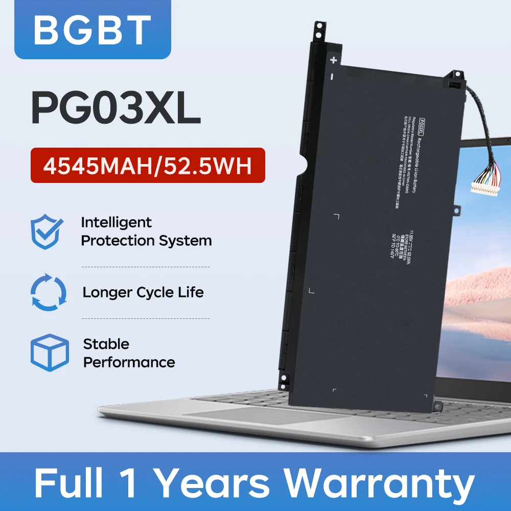 BGBT PG03XL Battery For HP Pavilion Gaming 16-a0000 15-dk0135TX 15-dk0133TX  OMEN 5X FPC52 Series TPN-C141 TPN-Q229