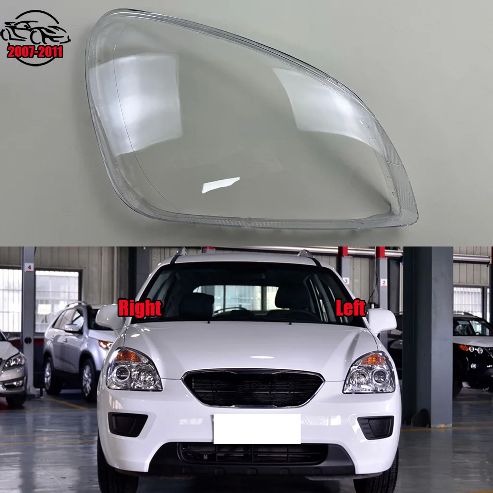 

For Kia Carens 2007 2008 2009 2010 2011 Car front Headlight headlamps transparent lampshade lamp shell Headlight Cover lens