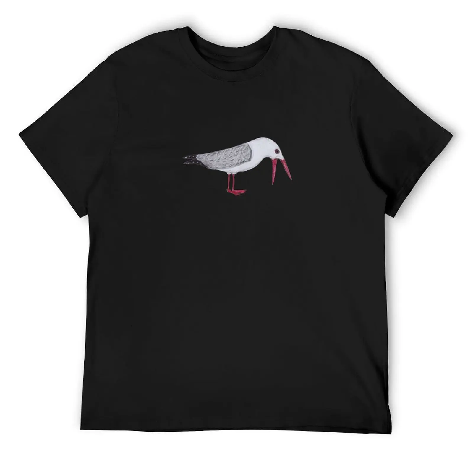 Also known as tarāpunga (Māori), the red-billed gull lives in New Zealand. T-Shirt sports fans blacks t shirt men