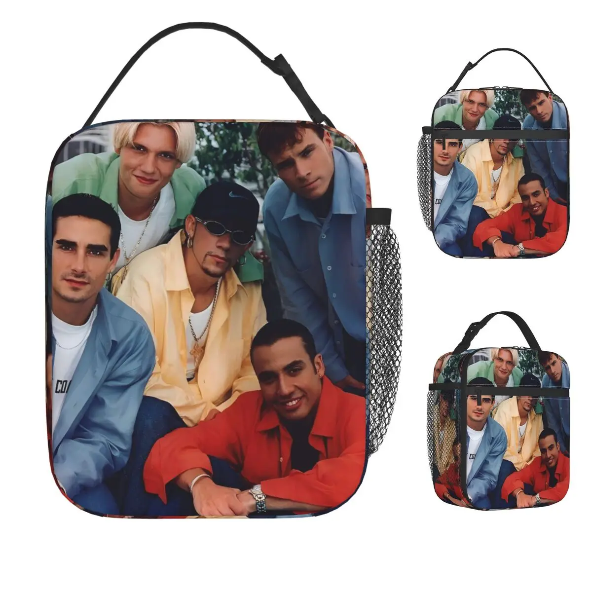 

Сумка для обеда Backstreet Boys, новинка 2025, портативная коробка для завтрака на молнии, офисная сумка-холодильник с графическим рисунком, эстетичные оксфордские термосумки-тоут