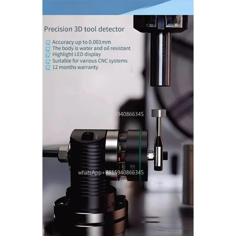 Wired Probe Sensor Edge Finder Repetitive Accuracy 0.001mm WP-600 five direction DC12-24V Tool Setter
