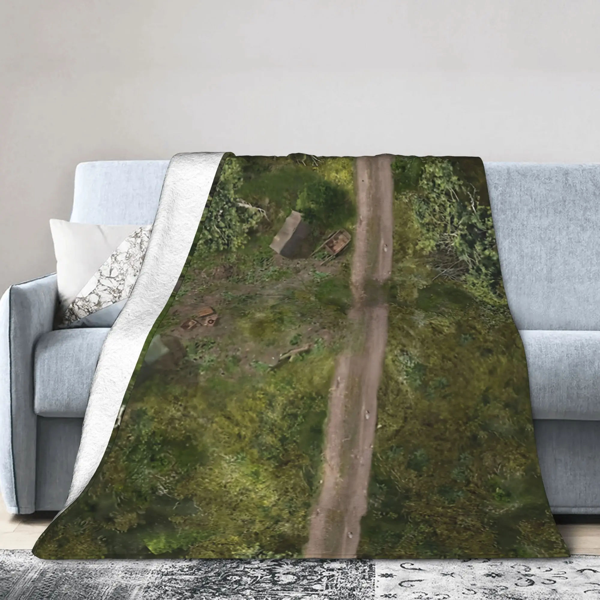 Roadside Camp Table Top RPG Battle Map Blankets Miniature Game Fuzzy Warm Bedding Throw Blanket Chair Covering Lightweight