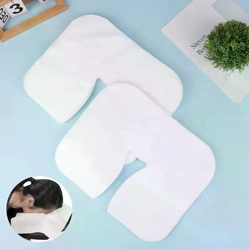 

Microfiber Head Pad Towels U-Shaped Facial Pillow Covers Thickened Headrest Cushion Facial Care Beauty SPA Massage Supplies