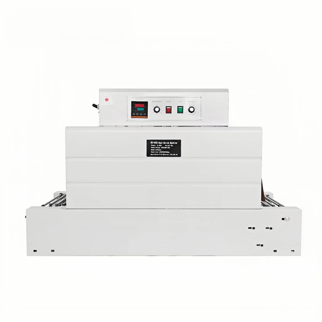 Автоматическая горизонтальная термоусадочная машина Chain 4525 с регулируемой скоростью и температурой, высокая эффективность, для упаковки пищевых продуктов и напитков в бумажные коробки