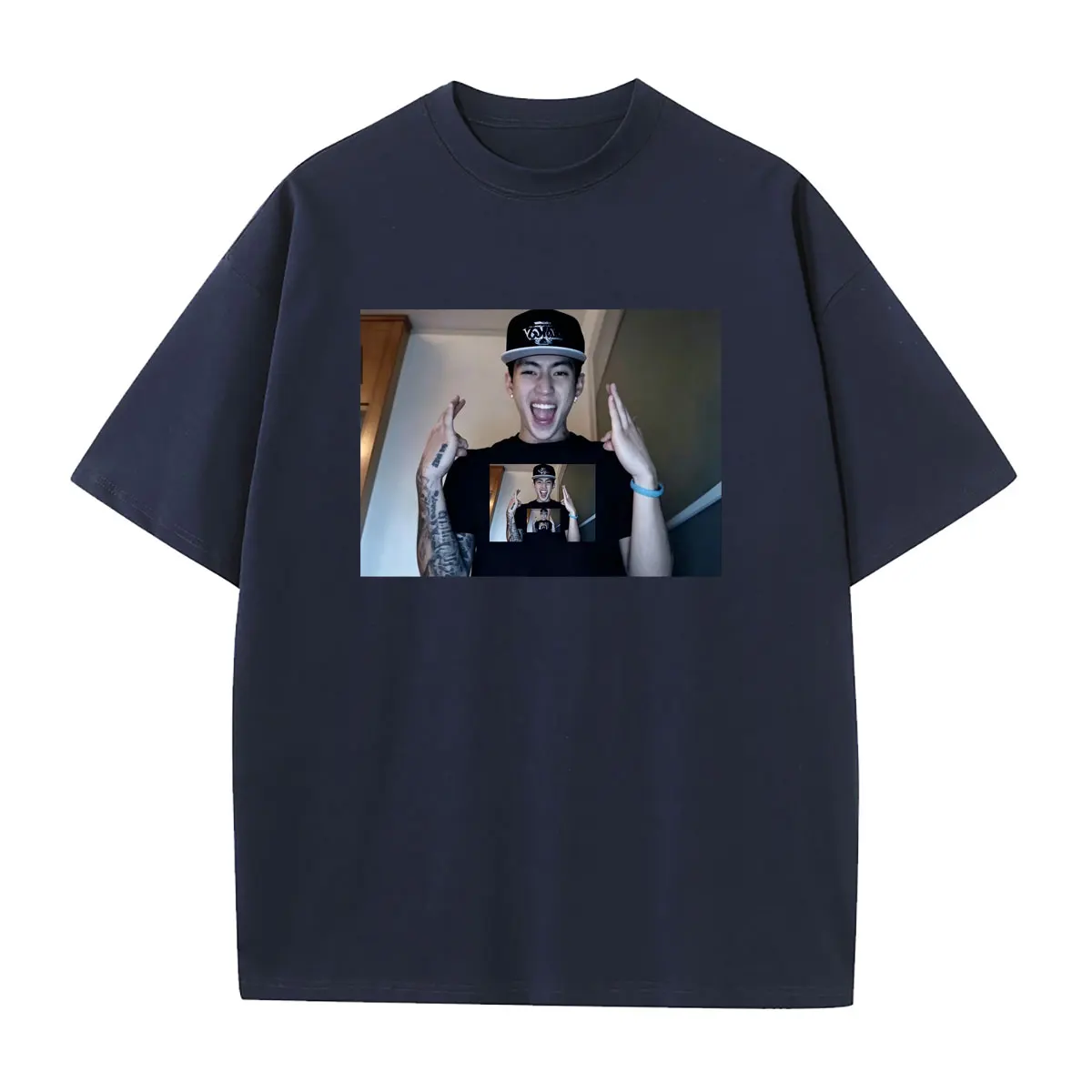 Korean Band Lngshot Jay Park Same Style T-shirt Men Women Kpop Fashion Trend T Shirt Men's Cotton Oversized Crewneck T-shirts