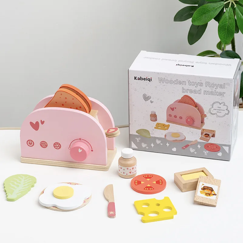 LazyChild Set da cucina in legno per bambini, giocattolo educativo per il tè pomeridiano, per ragazzi e ragazze dell'asilo