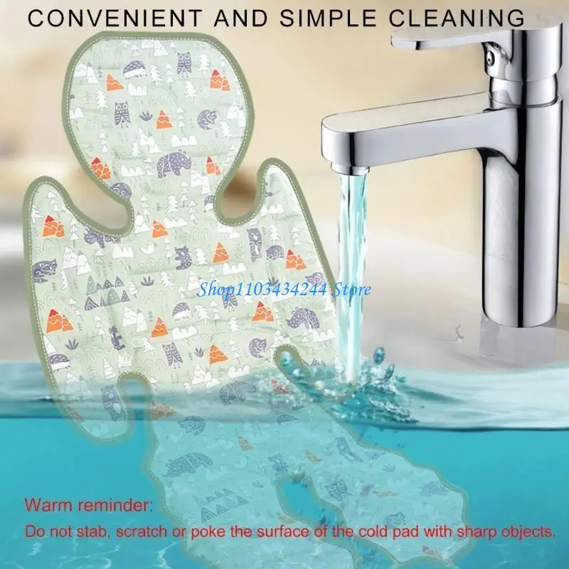 Child Car Seats Cooling Pad Lovely Partern Seats Cushions for Hot Days Comfort