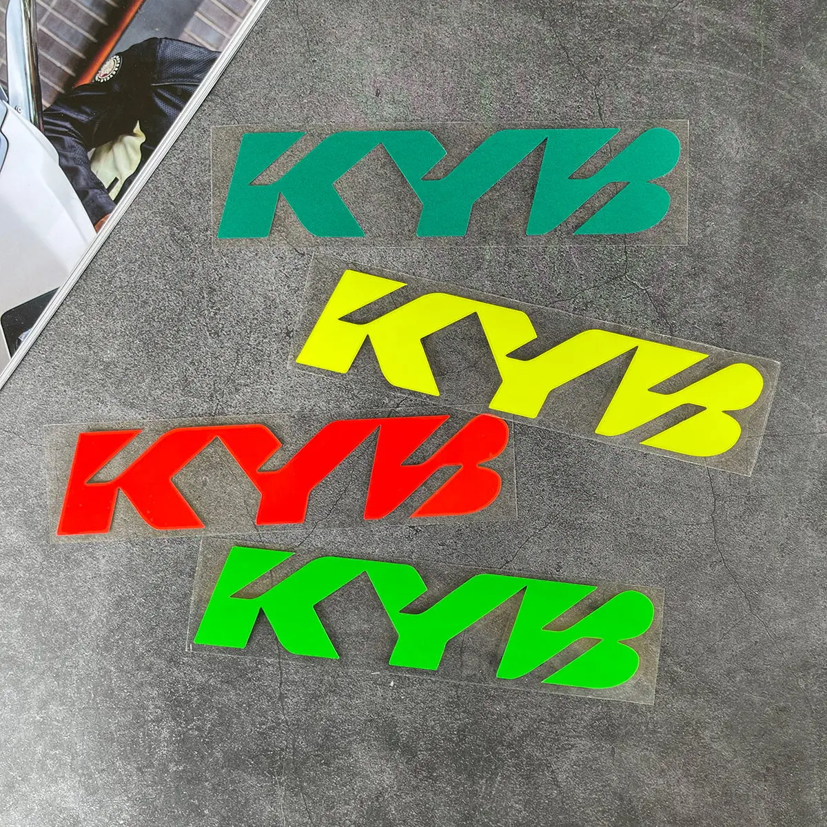 Reflective Motocross Motorcycle Stickers Fork KYB Suspension Moto Decals Accessories For Honda Suzuki Ktm Kawasaki Benelli