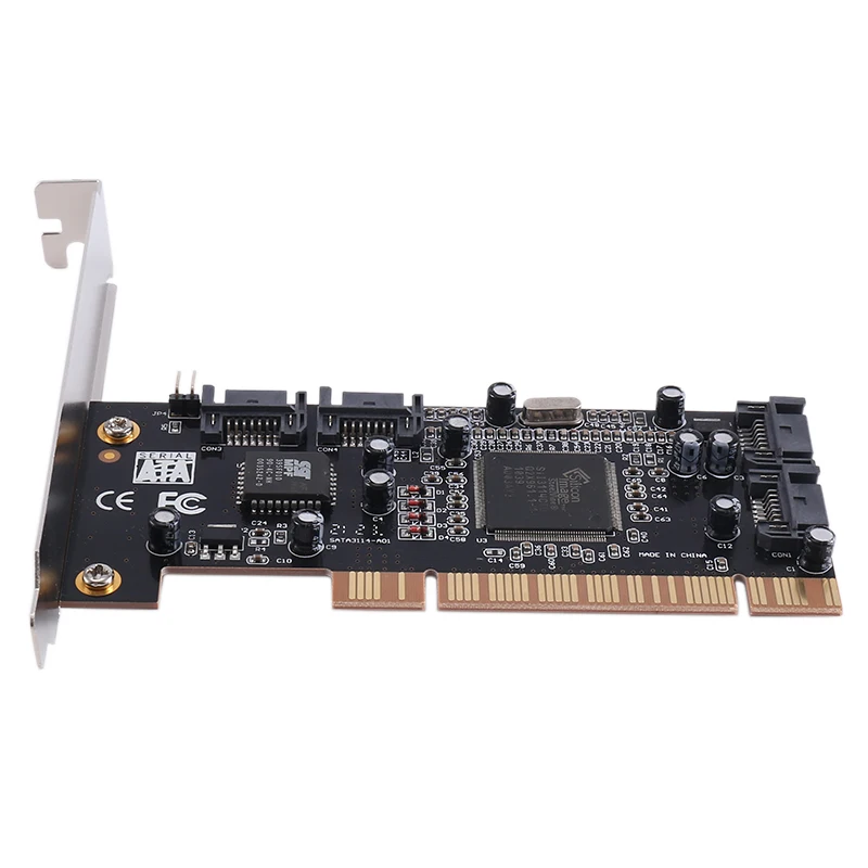 4-Port RAID Controller Card PCI Expand Card 2.0 SATA II With Sil3114 Chip PCI Sata Internal Ports Raid Controller Card