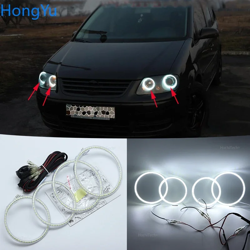 

Отличный комплект Angel Eyes Ultra Bright Smd Led Angel Eyes для Volkswagen Touran 2004 2005 2006 2007