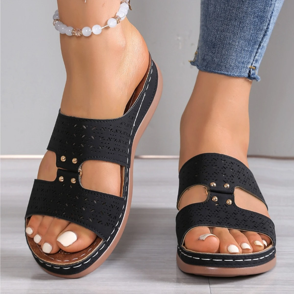 2026 verão feminino cunha chin - Leatherwork Rivets avaliação e preço