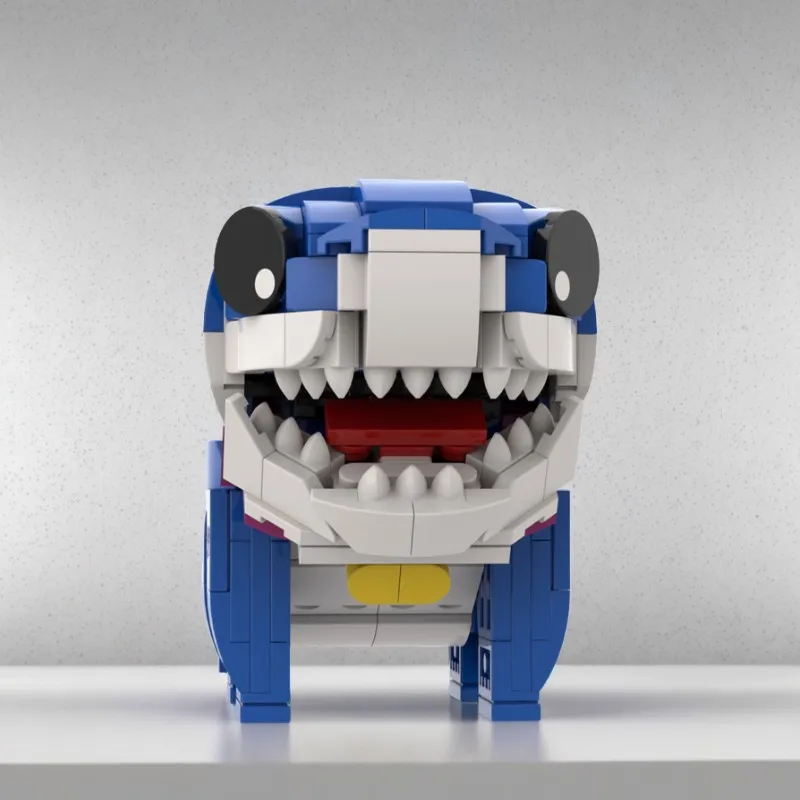 306pcs MOC Jeff Land Shark Hero Collection Model Building Blocks Home Decor Desk Display Shelf Accent Collector Gift For Adults
