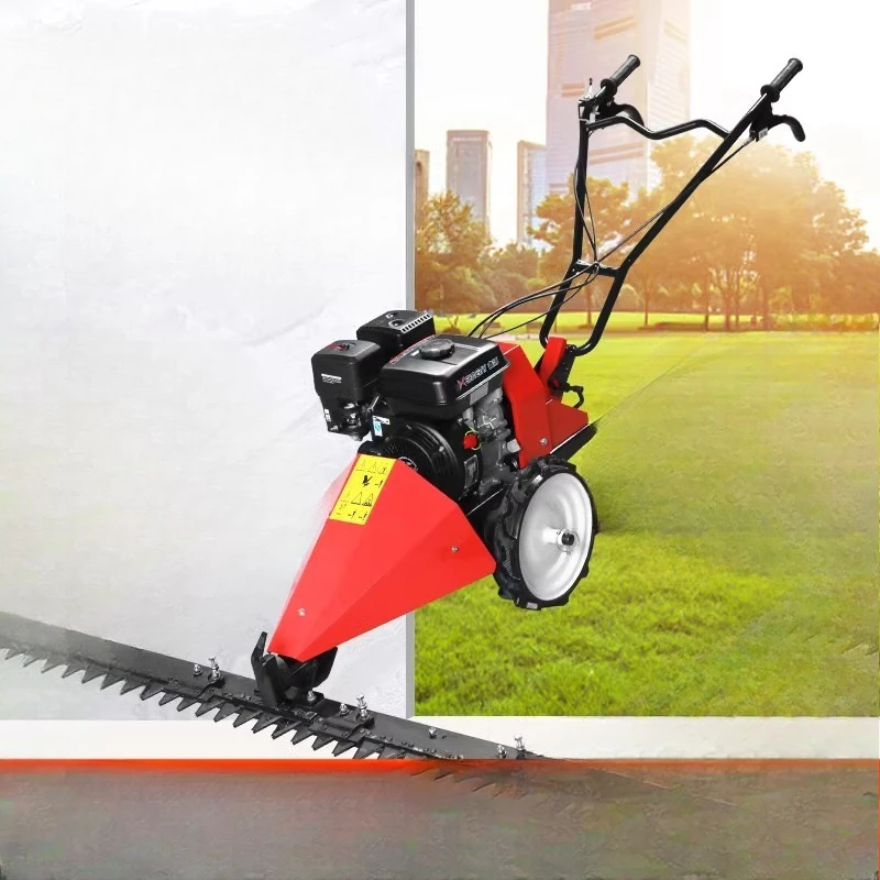 

self-propelled gasoline lawn mower Agricultural horseshoe seedling harvesting, weeding, lawn cutting machine Diesel lawn mower