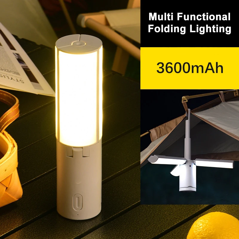 Student Dormitory Lighting Lamp Outdoor Multifunctional Folding Camping Light Tent Atmosphere Led Lamps Handheld Hanging Lights