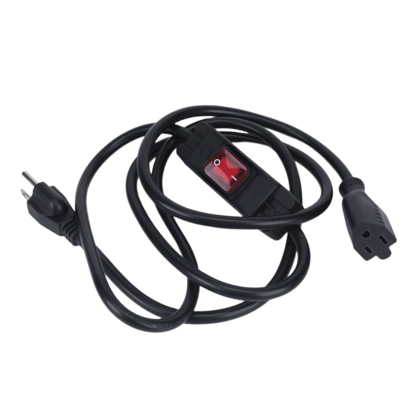 Replacement Power Cord 2m with US Standard Format, SJTW 18/3 Jacketed Cable for Indoor Appliance Connection, Home Equipment 55KC