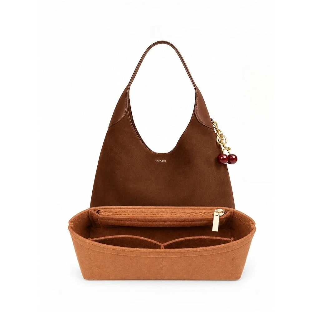 Filz-Taschenorganizer-Einsatz für Coach Brooklyn Schultertasche, Passend für Strukturierte Aufbewahrungseinlagen für 28 34 39 Tote Bag Fächer