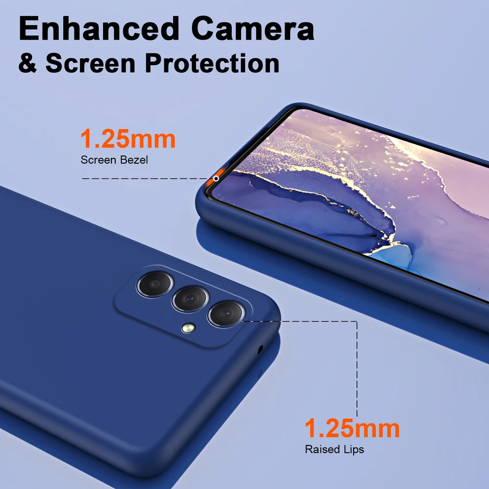 Original Solid Silicone Phone Case For Samsung Galaxy A55 A35 A25 A15 A05 A14 A24 A34 A54 A33 A53 A73 A32 A13 A23 5G Cover Cases image 5