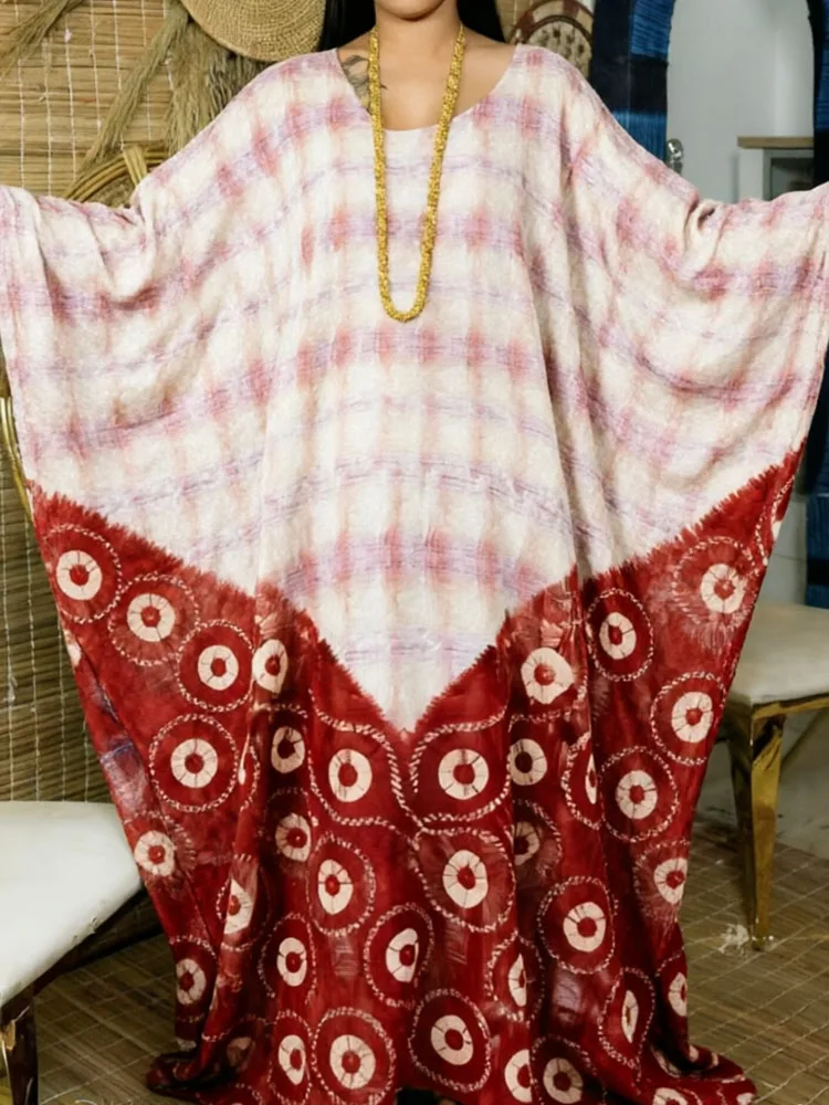 

Elegant Charming African Printed All-Season Long Sleeve Robe | Custom New Arrival Plus Size Gown for Rituals & Formals