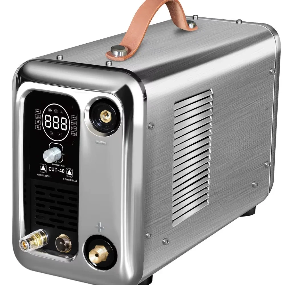 New -40S Air Plasma Cutter Built-in Air Pump Portable 40A Inverter Cutting Machine 15-20mm Thickness