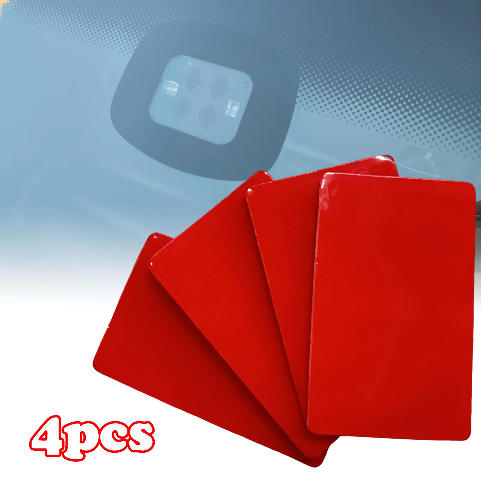 

4pcs Auto Front Windshield Window Rain Sensor Glass Glue Stickers Parts Car Wipers Sensitive Film Pad For Universal TOYOTA BMW