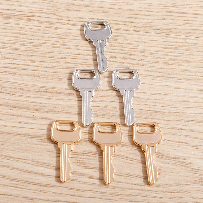 20 Stück 12x24mm 2 Farben Niedliche Legierungs-Schlüsselanhänger für Schmuckherstellung, Halsketten, Ohrringe, Armbänder, DIY-Bastelzubehör – Detail 6