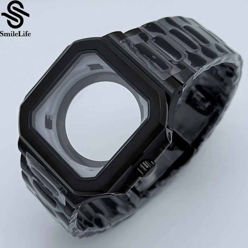 SmileLife 42 мм квадратный корпус из нержавеющей стали 316L с сапфировым стеклом для циферблата 29,5 мм для NH35/NH36/4R аксессуары, механизмы