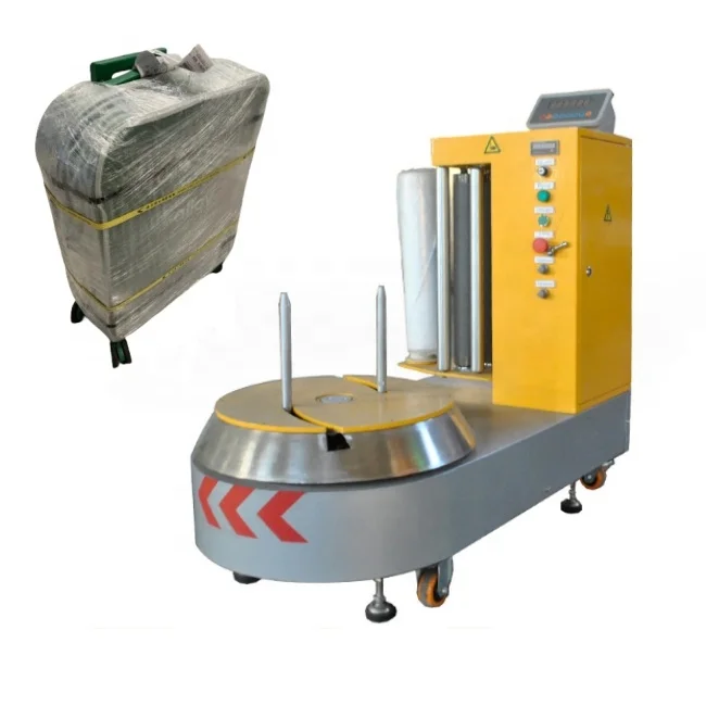 Luggage wrapping packaging machine Airport luggage packing equipment film wrapping machine