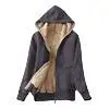 Large Size Women's Plu Hooded Sweatirt Long Sve  Color Polyester Jaet Comfortable Casual Streetwear