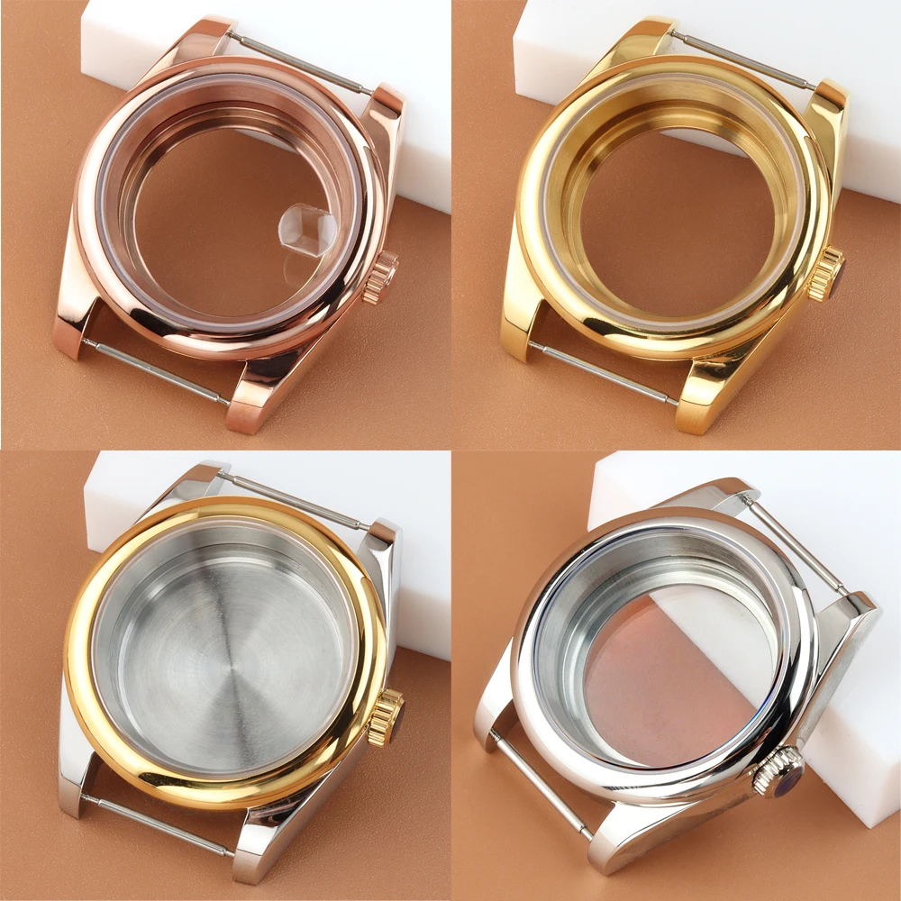 36mm/39mm Round Edge Luxury Case Sapphire Glass Waterproof For NH35 NH36 Movement 28.5MM Dial Stainless Steel Datejust Case