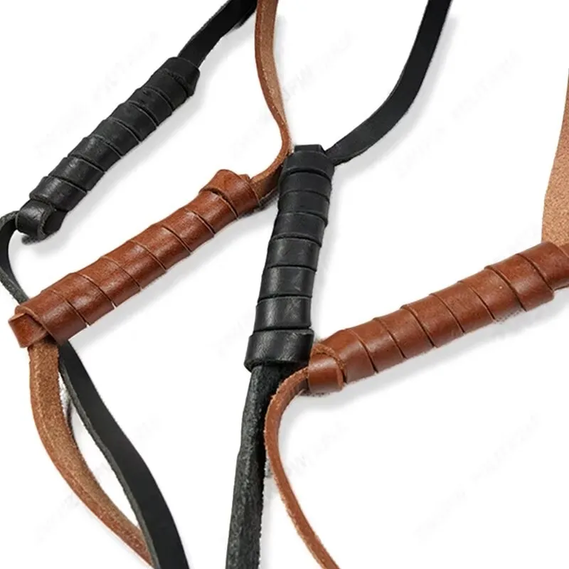 Chinese Army Military PLA Pistol Leather Sling Lanyard Key Chain CN10503