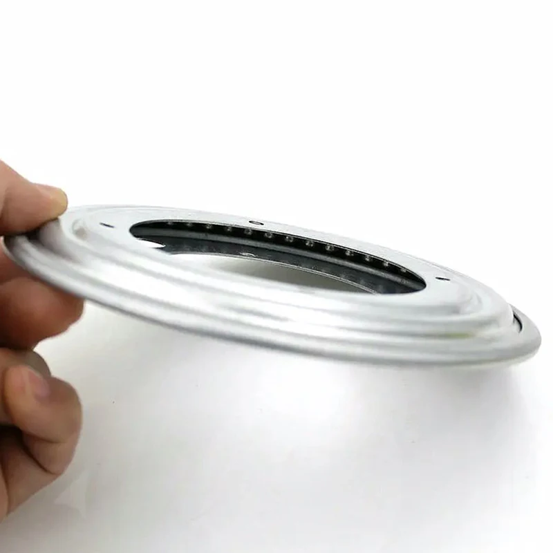 Plaque de Comcussion Rotative Galvanisée de Forme Ronde, Accessoire Colorable pour Documents en Argent de 5.5 Pouces