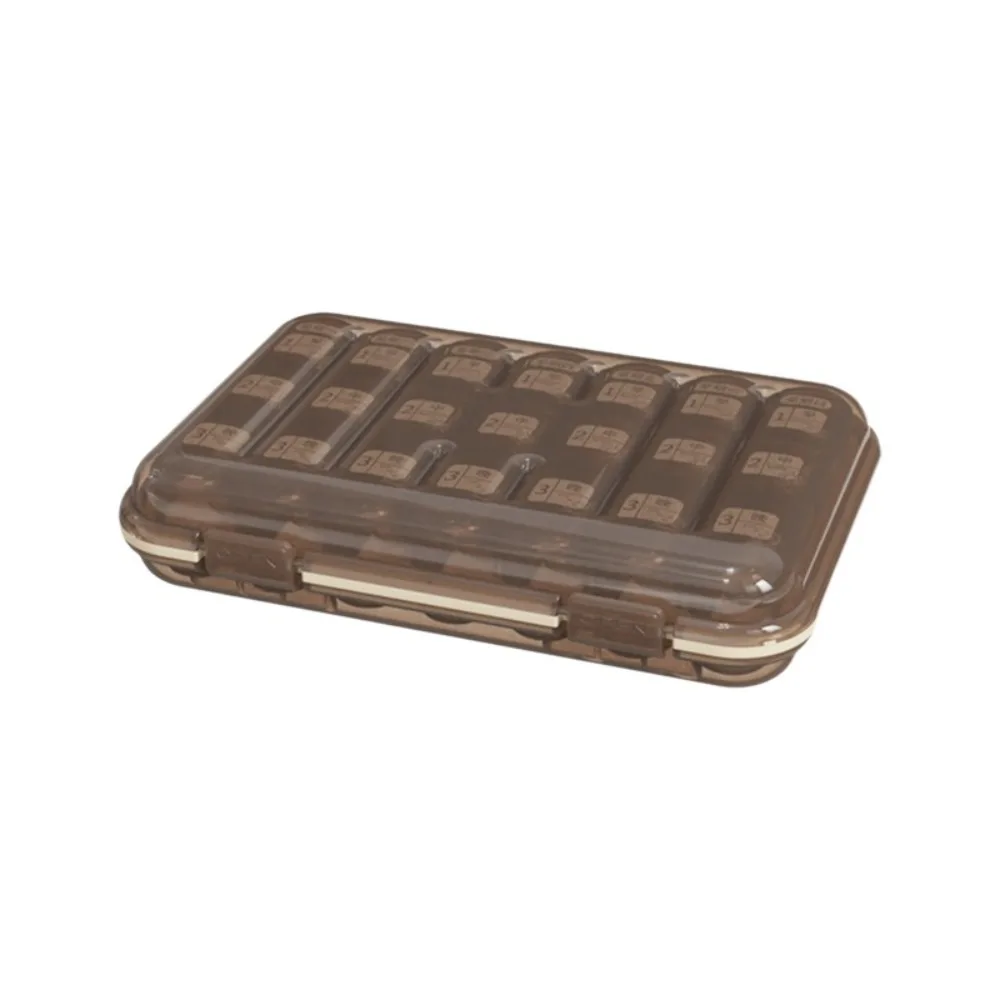 

Practical 21 Grid Weekly Pill Box Large Capacity with Lids Pill Dispenser Moisture-proof Seven Day Medicine Box Home