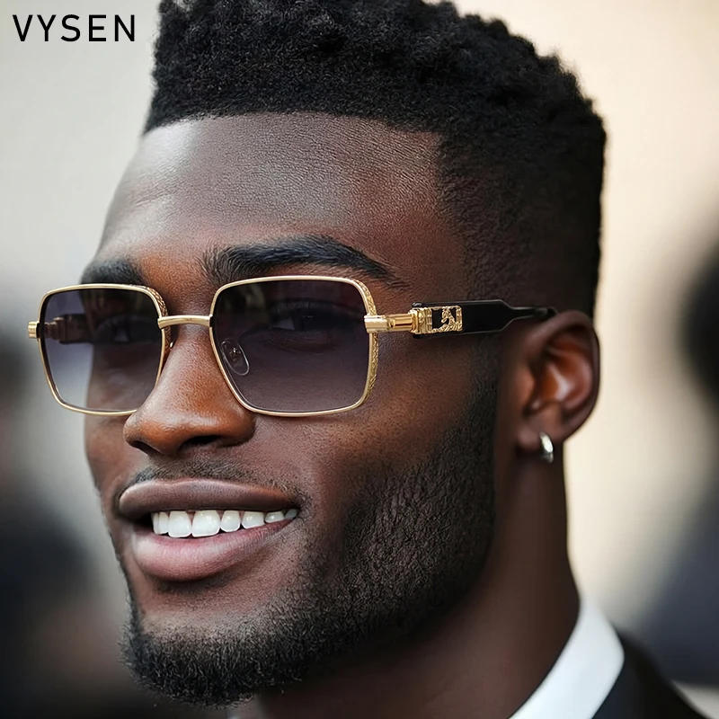 

Vintage Steampunk Square Sunglasses Men 2026 Luxury Designer Gold Carving Frame Hip Hop Punk Sun Glasses For Male Retro Eyewear