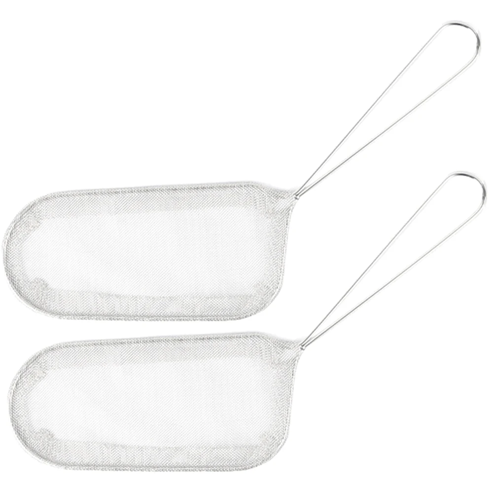 

2 Pcs Stainless Steel Colander Frying Net Fried Chicken Mesh Food Basket French Holder Deep Baskets