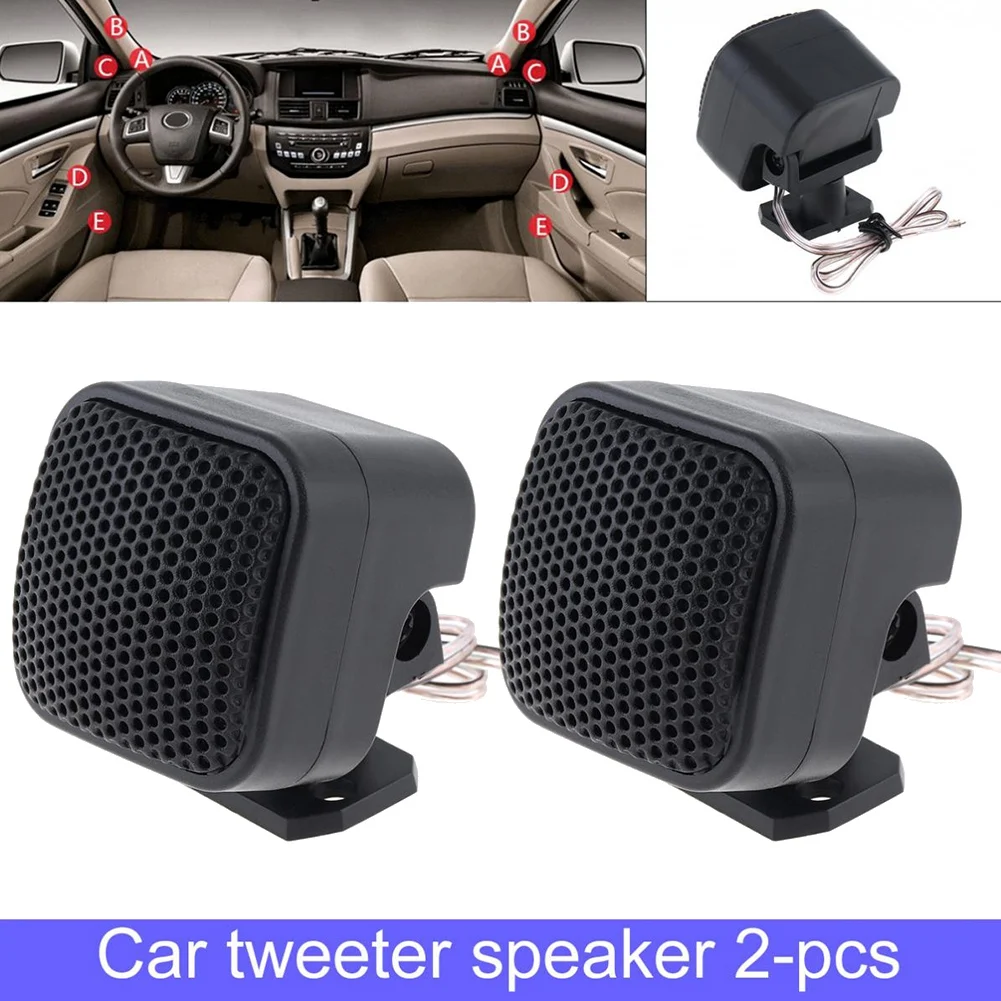 2Pcs 500W Mini High Efficiency Car Tweeter Speakers Auto Horn Audio Music Stereo Speaker for Car Audio System